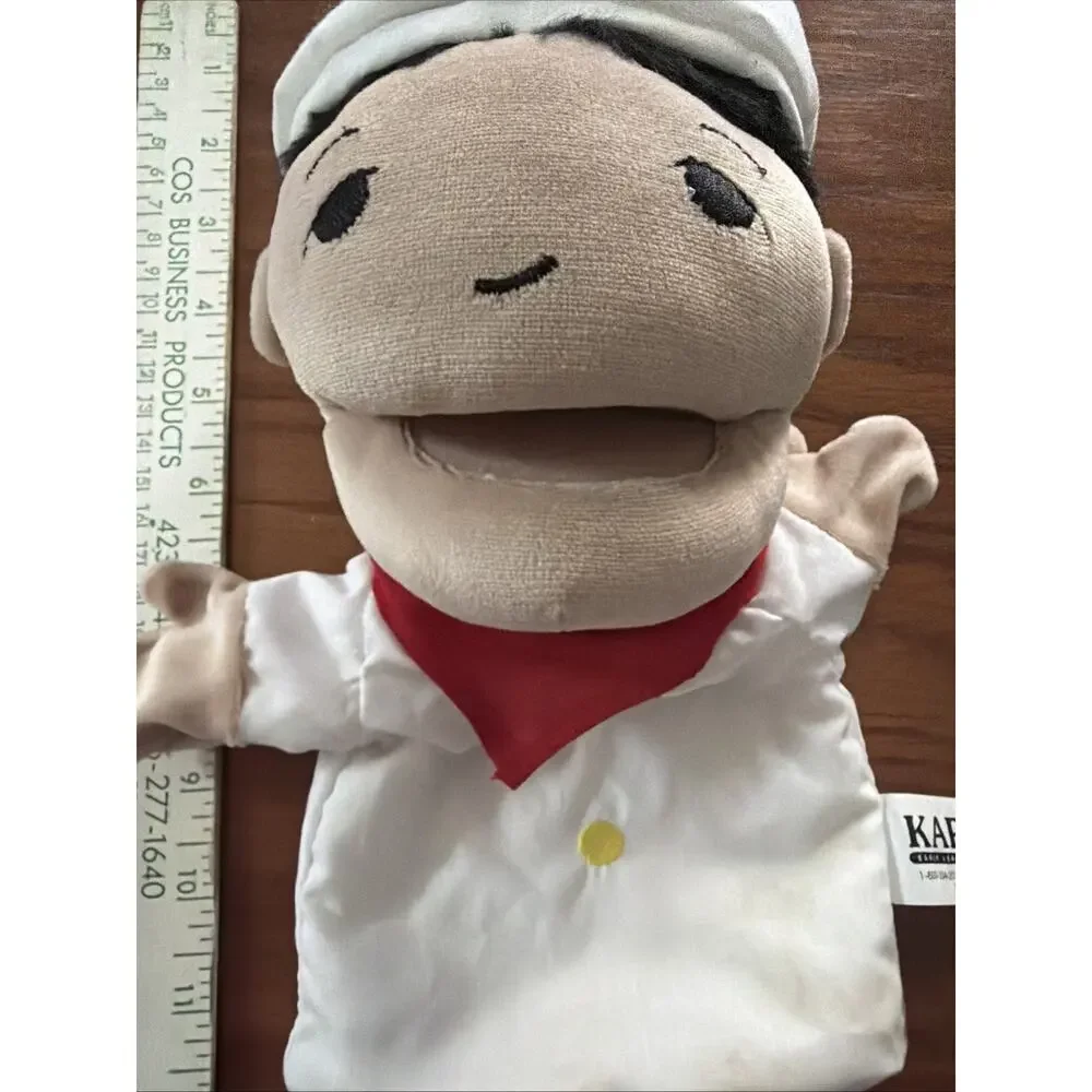 Kaplan Early Learning Kids Hand Puppet Chef Pretend Play 12 Inches